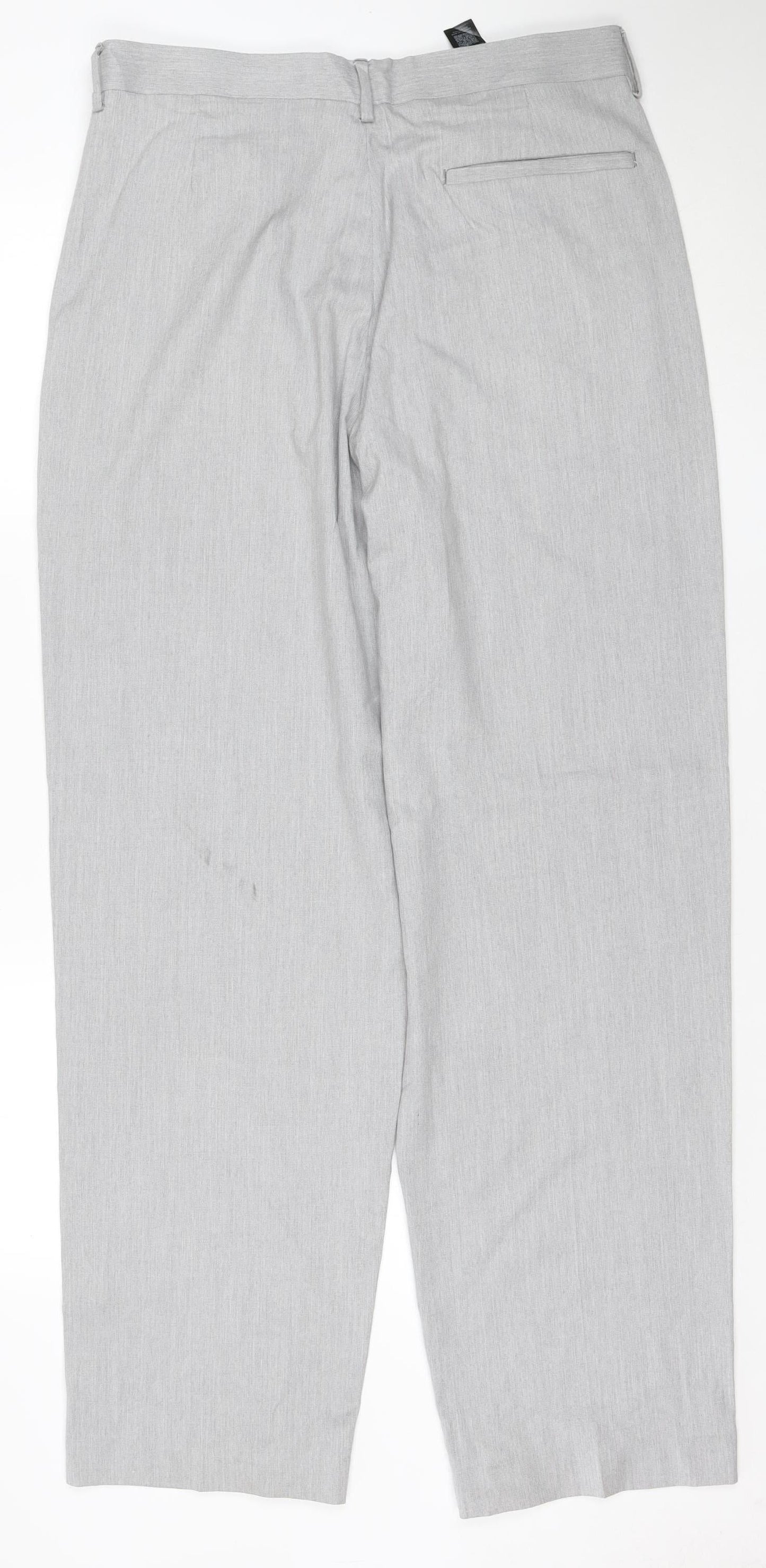 Topman Men's Grey W32 L34 Slim Fit Trousers