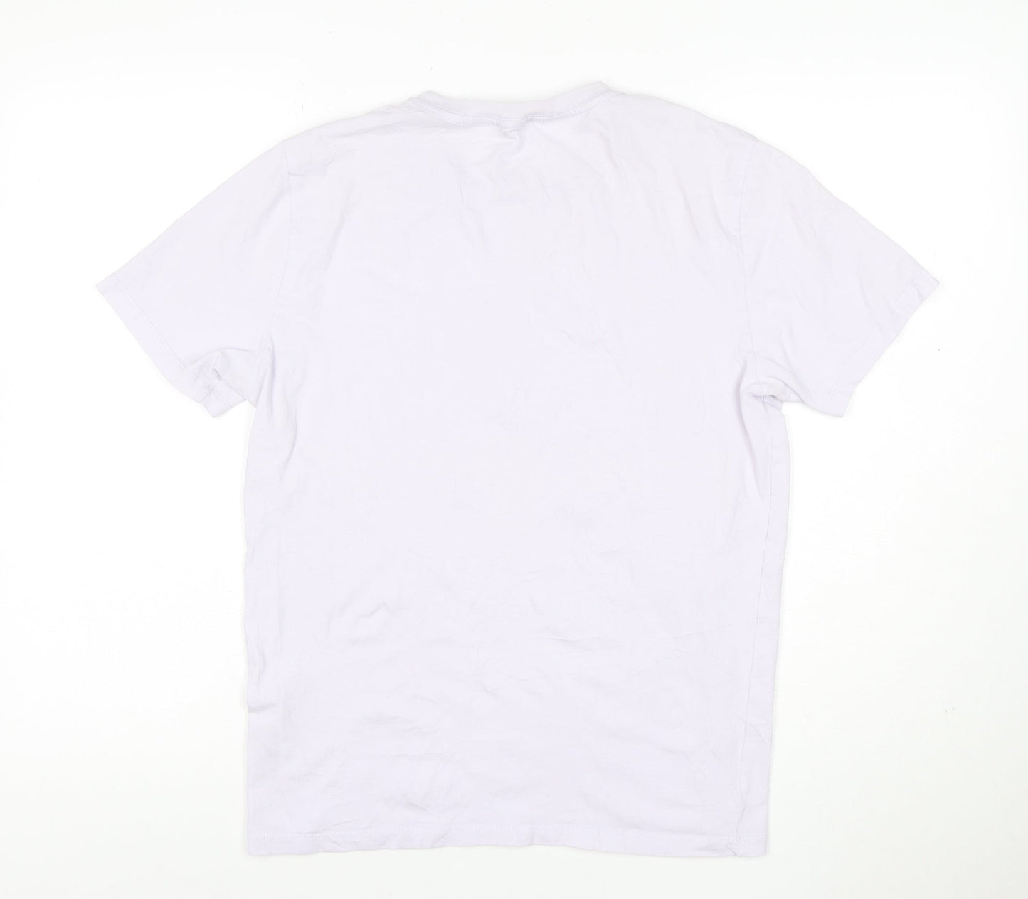 Reiss Women White Cotton Basic Short Sleeve T-Shirt S