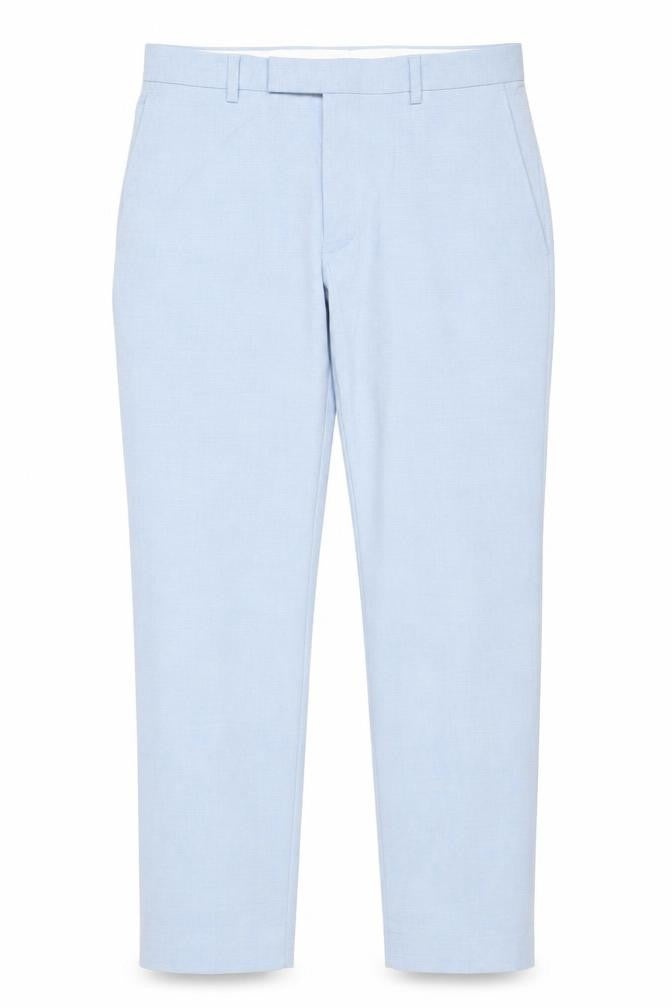 Marks & Spencer Men's Blue Slim Fit Chino Trousers 30W 33L