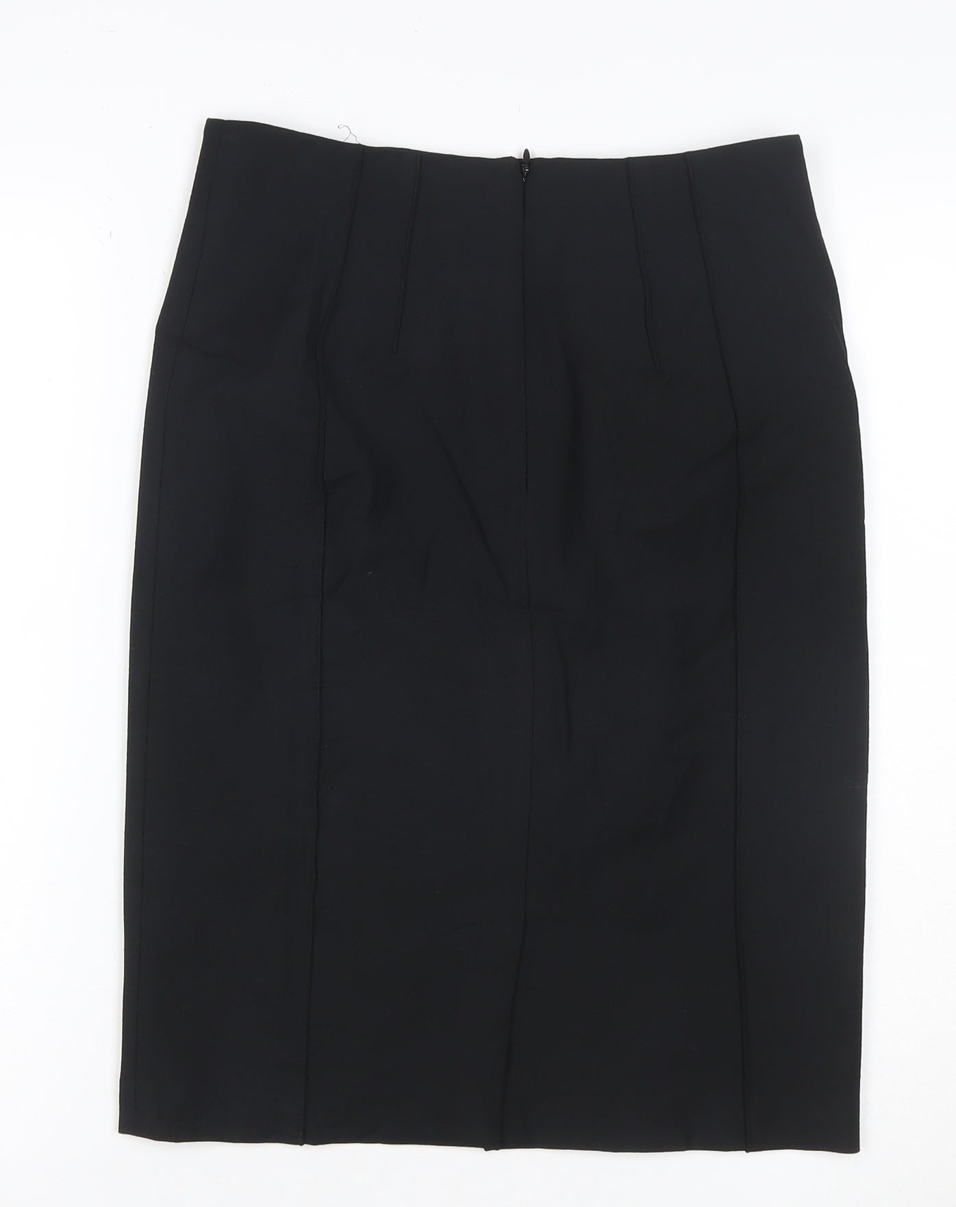 Reiss Womens Black Size 10 Pencil Skirt Lined Stretch High Rise