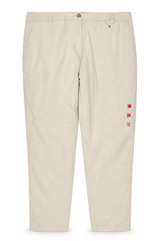 Marks & Spencer Womens Beige Chino Trousers Size 18 Cotton