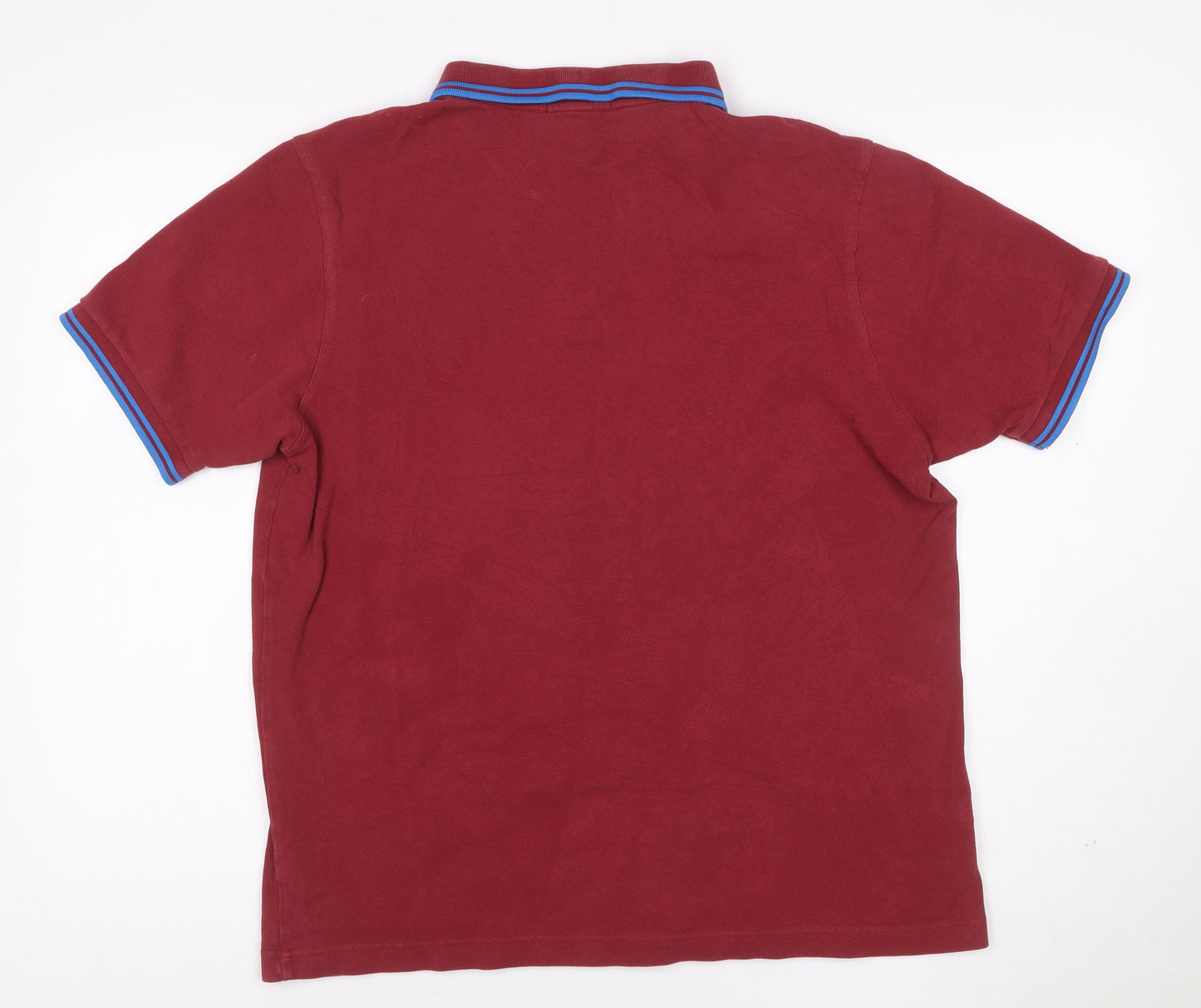 Fred Perry Men's Red Slim Fit Polo Shirt XL Cotton Casual