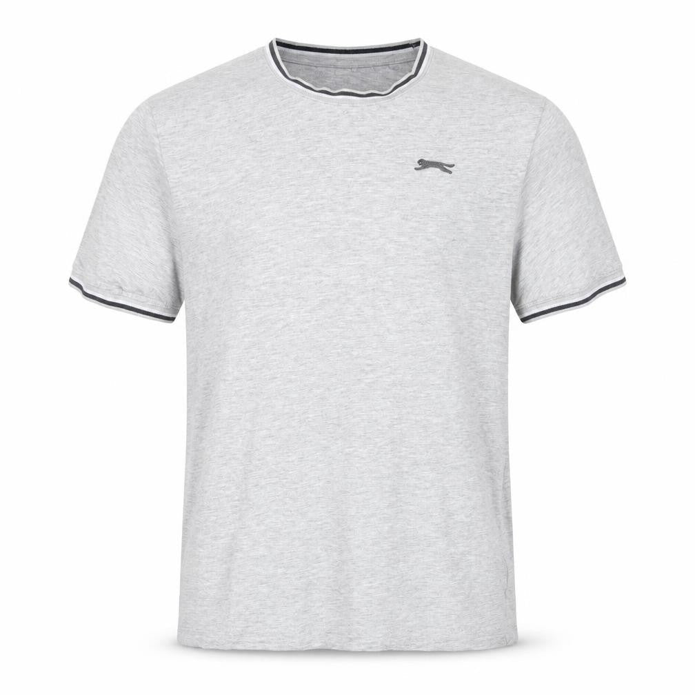Slazenger Men's Grey Short Sleeve Crew Neck T-Shirt Size M