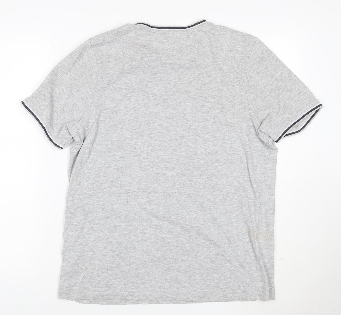 Slazenger Men's Grey Short Sleeve Crew Neck T-Shirt Size M