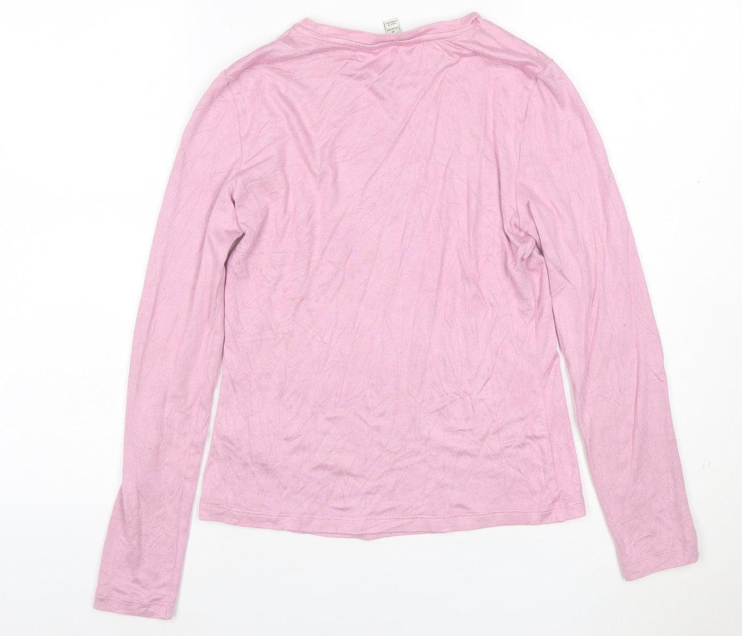 Marks and Spencer Women’s Pink Crew Neck Long Sleeve Pullover Jumper Size 10
