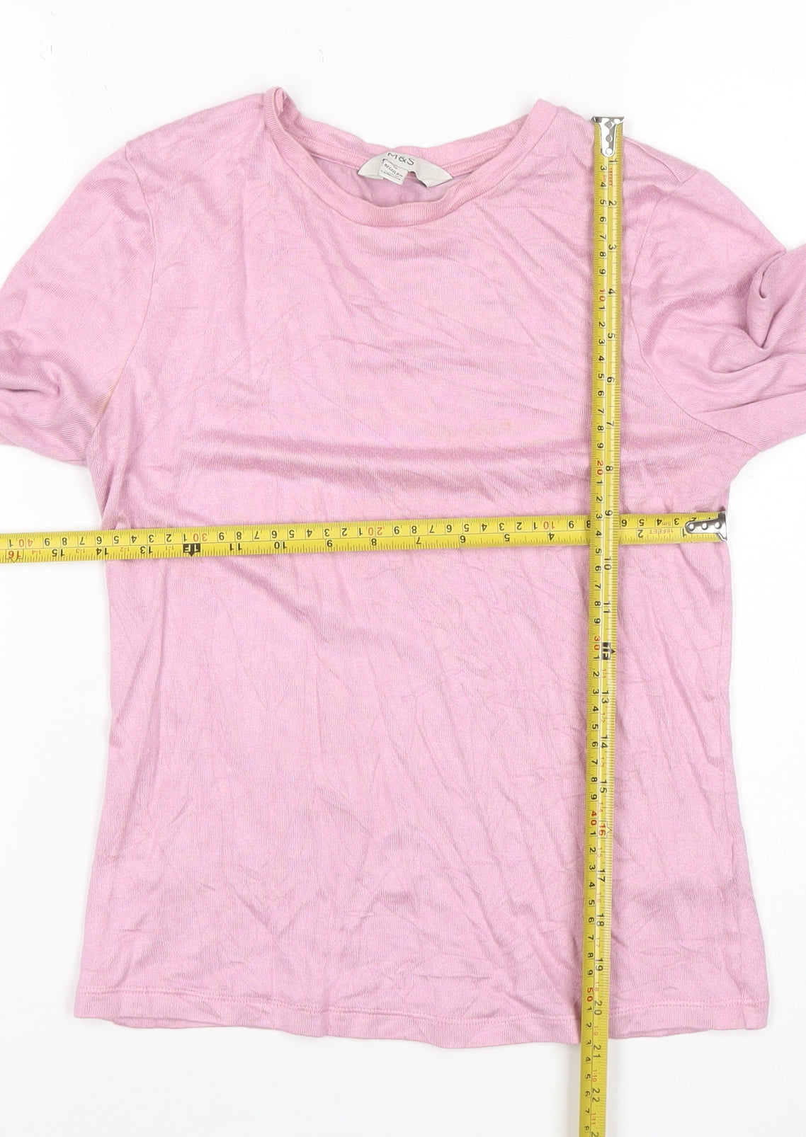 Marks and Spencer Women’s Pink Crew Neck Long Sleeve Pullover Jumper Size 10