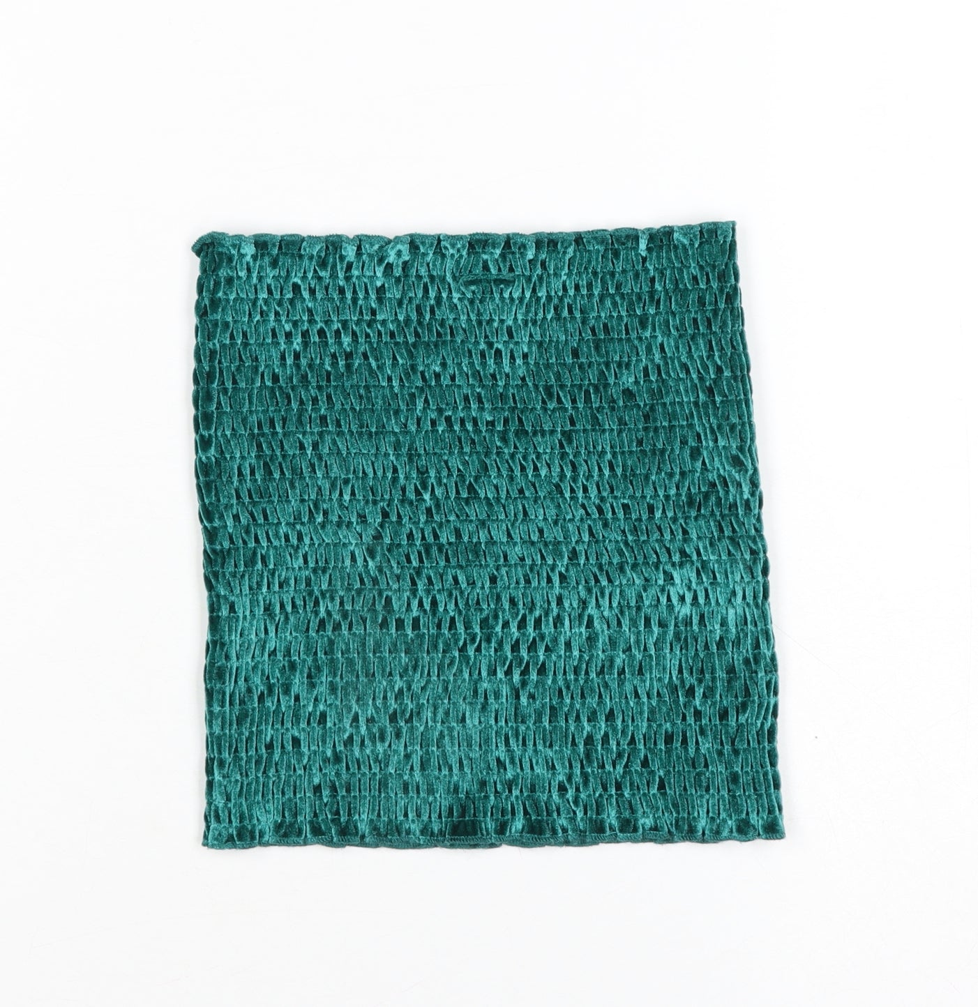 Urban Outfitters Women's Green Cropped Velvet Tank Top S