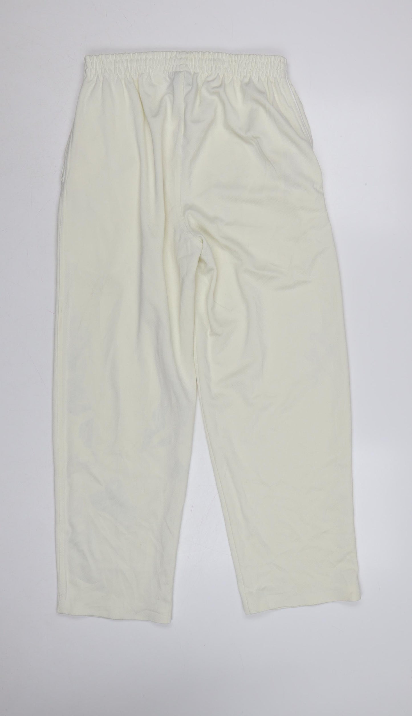 Slazenger Men Ivory Regular Fit Sweatpants S Lightweight Sports Trousers