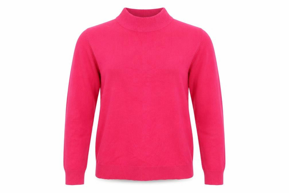 BHS Women’s Pink Roll Neck Long Sleeve Pullover Jumper Size 16