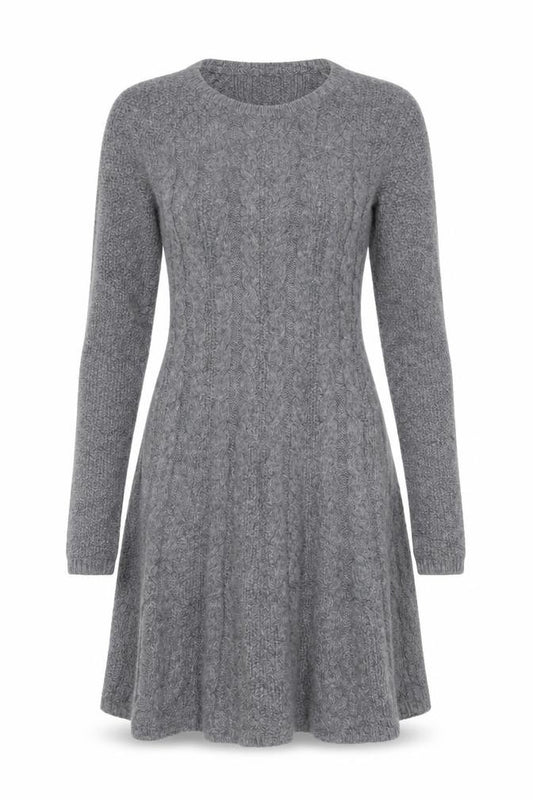 Hollister Women’s Grey Knit Jumper Dress Size S Long Sleeve Winter Casual