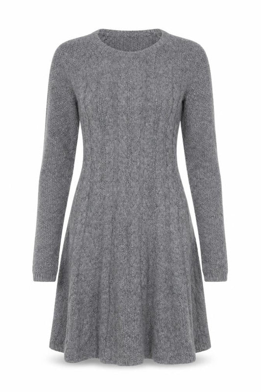 Hollister Women’s Grey Knit Jumper Dress Size S Long Sleeve Winter Casual