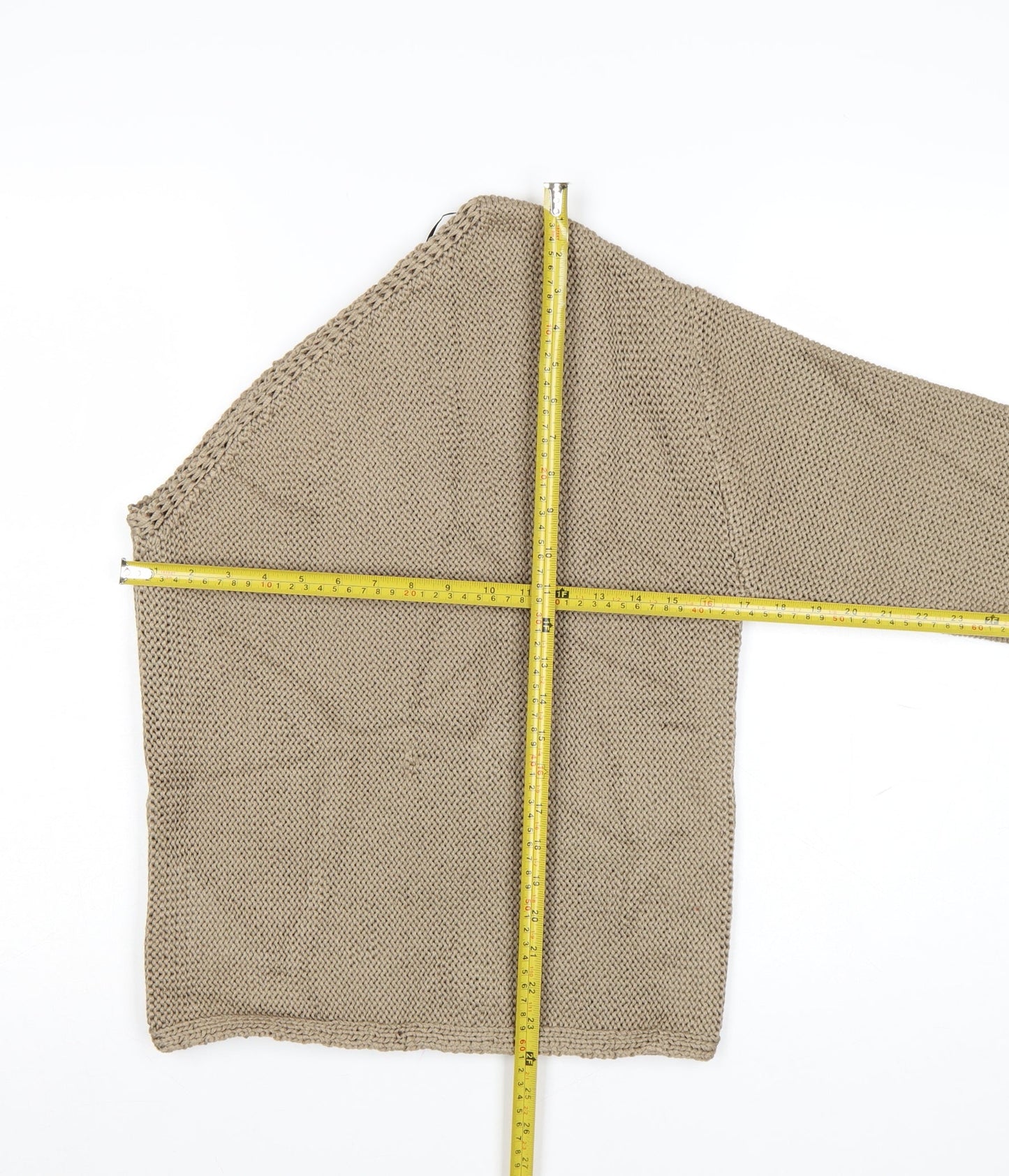 Marks and Spencer Women Beige Knit Pullover Jumper Size S