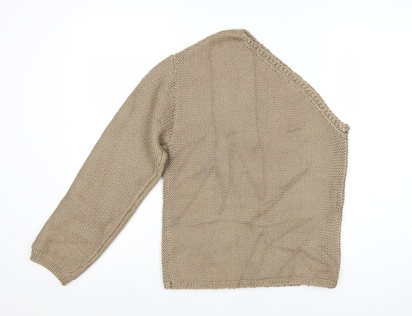 Marks and Spencer Women Beige Knit Pullover Jumper Size S