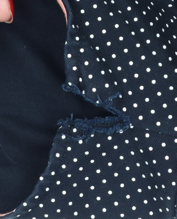 Fred Perry Women’s Black Polka Dot Sleeveless Shirt Dress UK 8