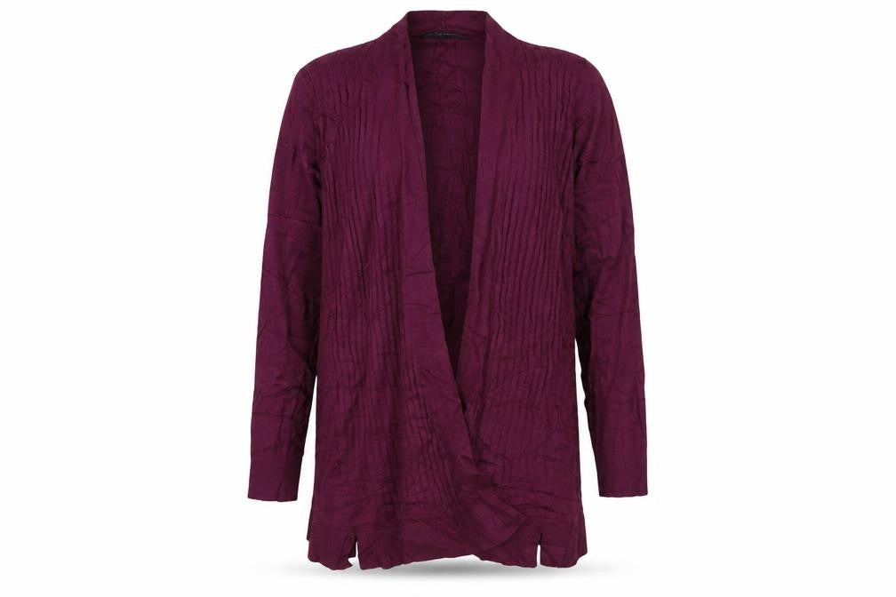 Marks & Spencer Womens Purple Long Sleeve Knit Cardigan M