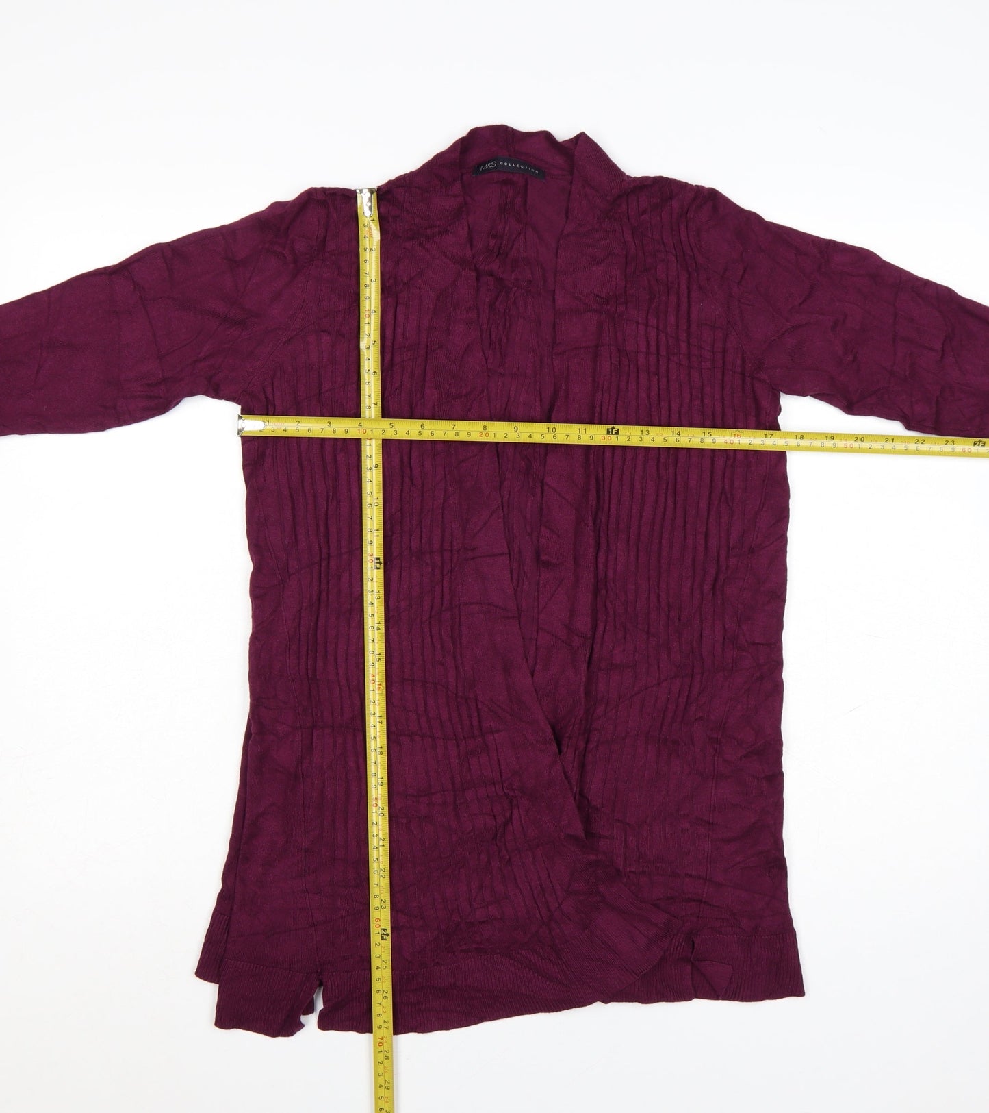 Marks and Spencer Womens Purple Long Sleeve Knit Cardigan M