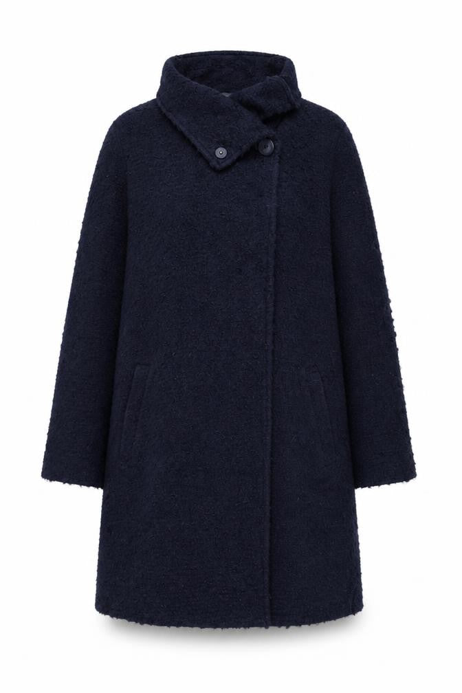 Phase Eight Women's Blue Mid-Length Acrylic Overcoat Size 10