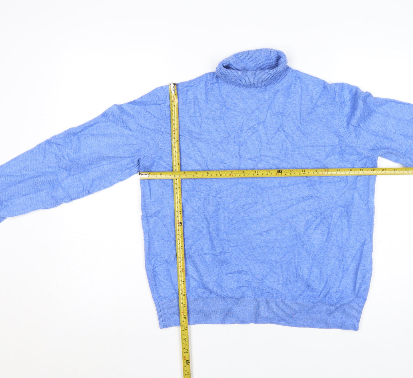 Marks and Spencer Women’s Blue Roll Neck Pullover Jumper Size M