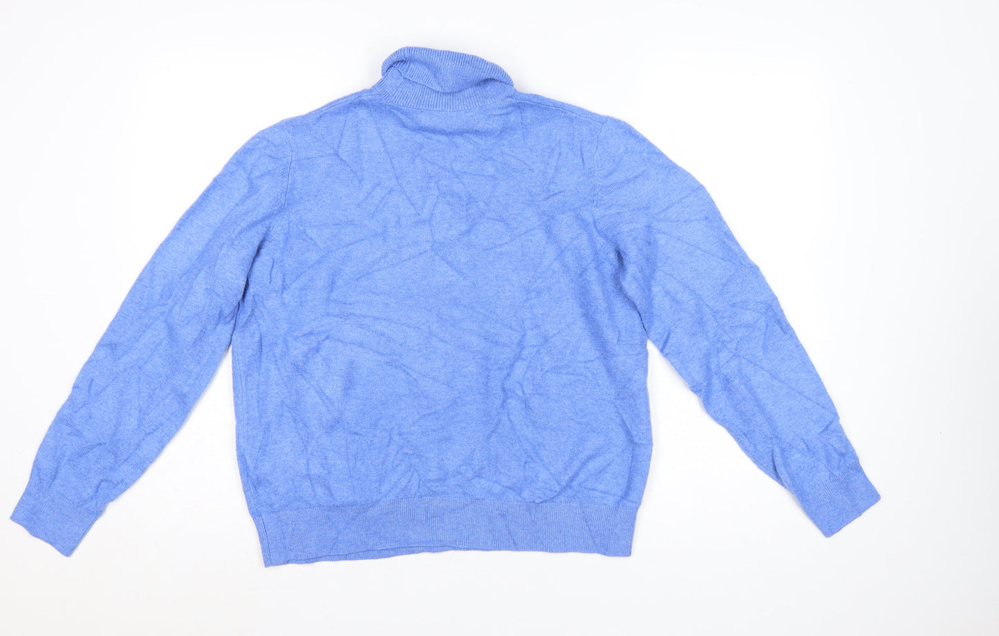 Marks and Spencer Women’s Blue Roll Neck Pullover Jumper Size M