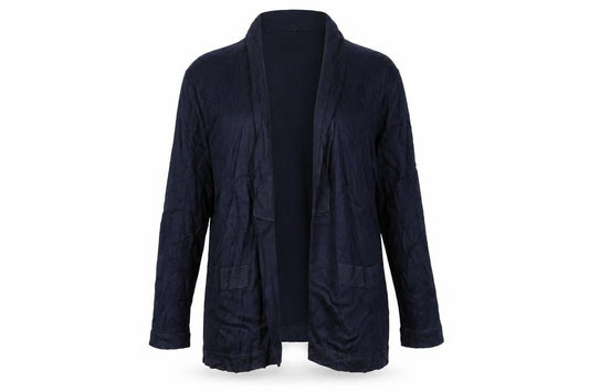 Next Women's Blue Size 14 Cotton Modal Open Cardigan