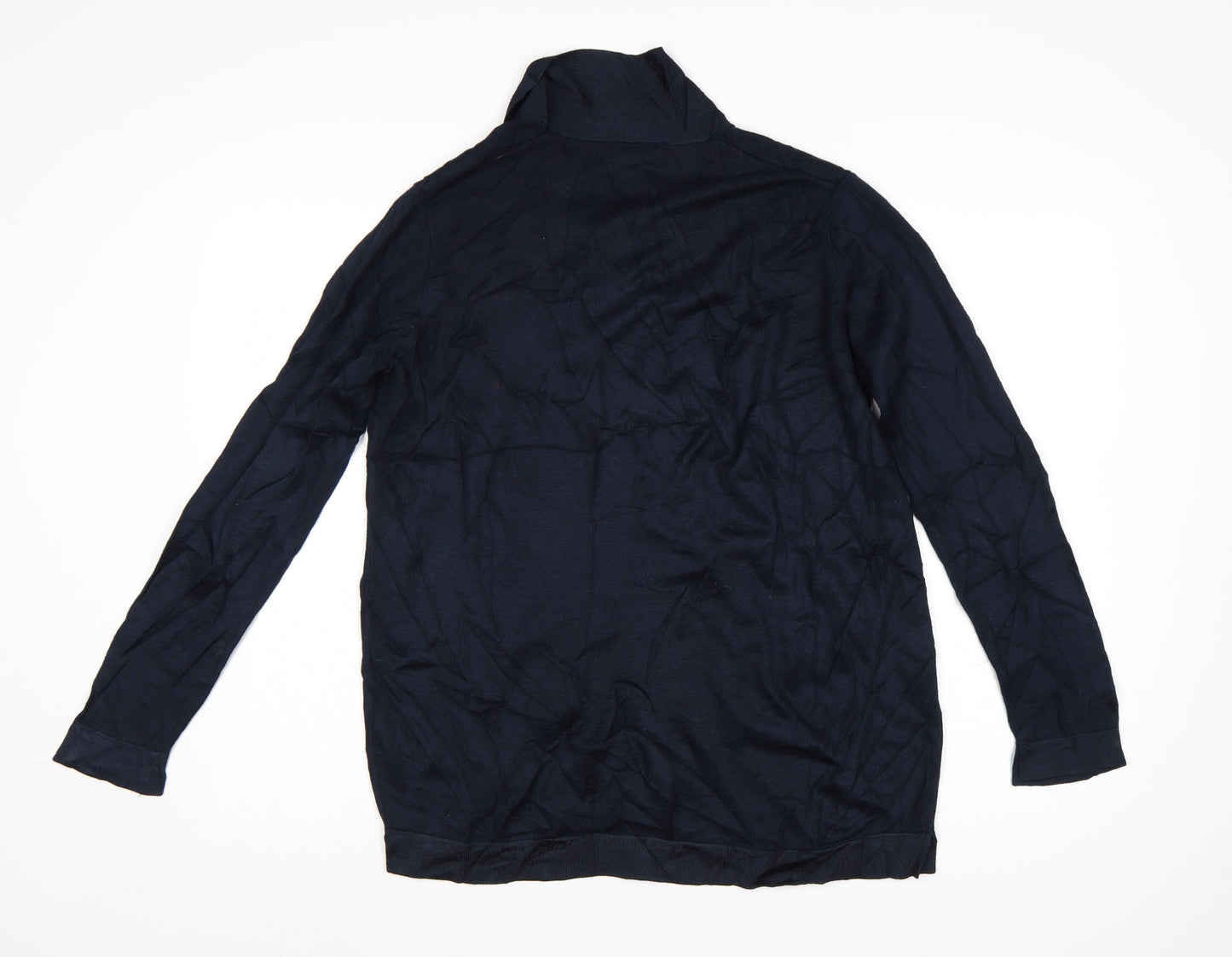 Next Women's Blue Size 14 Cotton Modal Open Cardigan