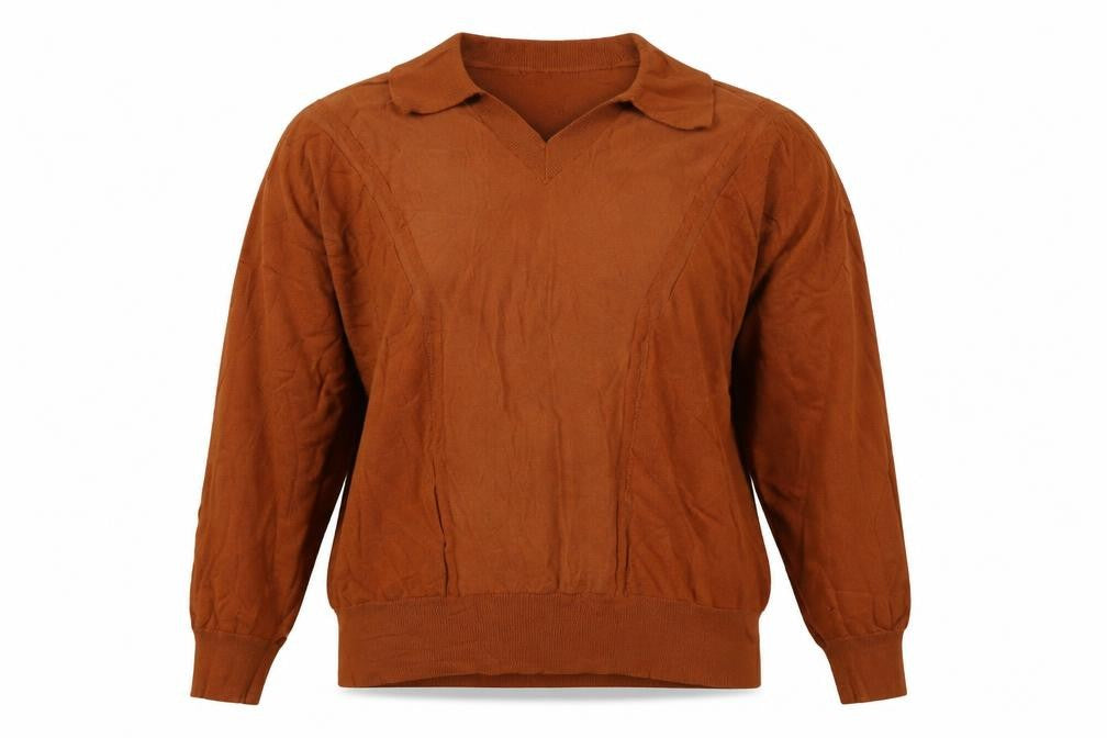Next Women Brown Collared Knit Pullover Jumper XL