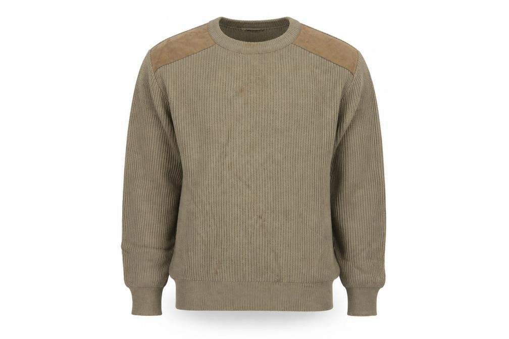 Glenwyck of Scotland Men's Beige Wool Pullover Jumper M Country Style