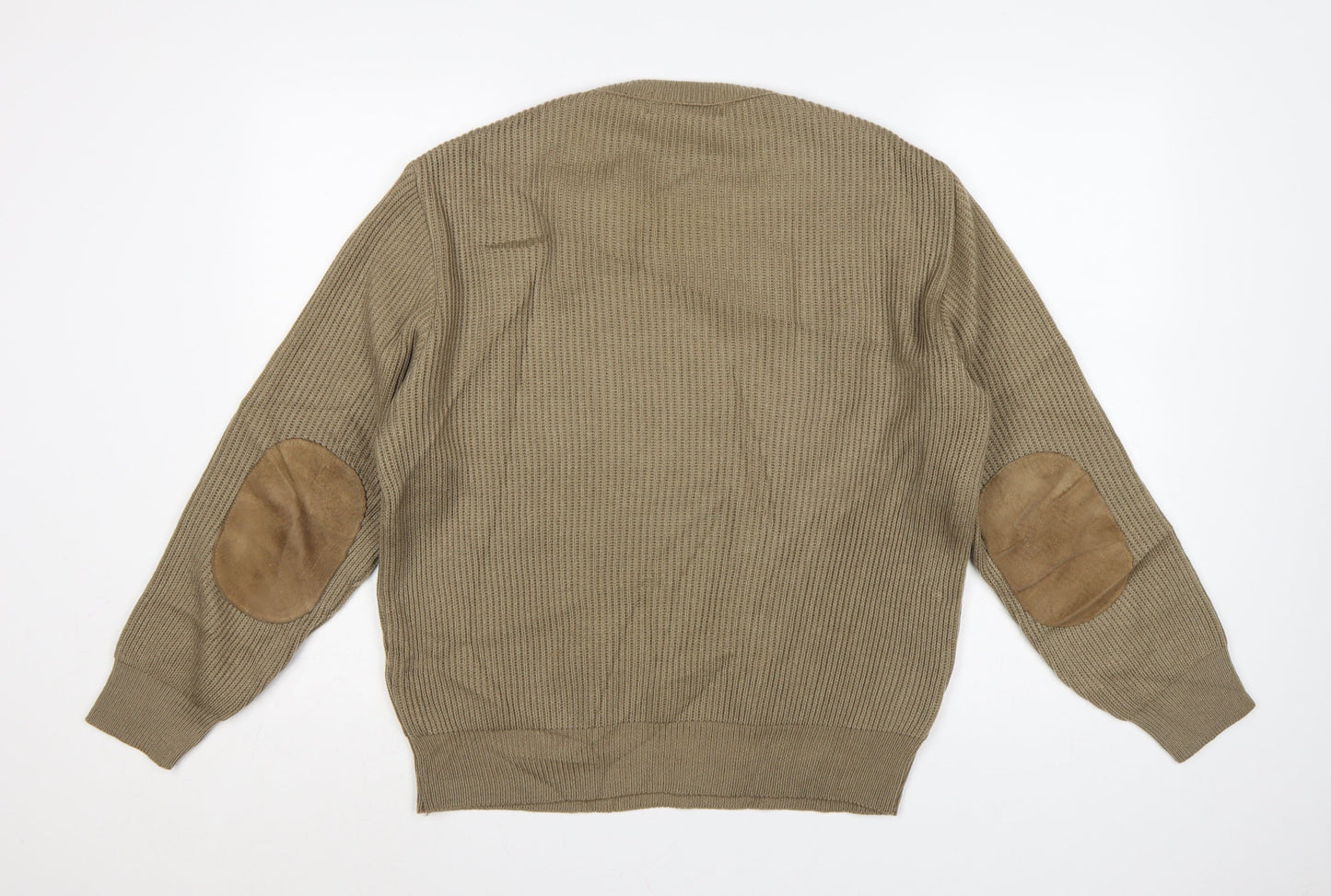 Glenwyck of Scotland Men's Beige Wool Pullover Jumper M Country Style