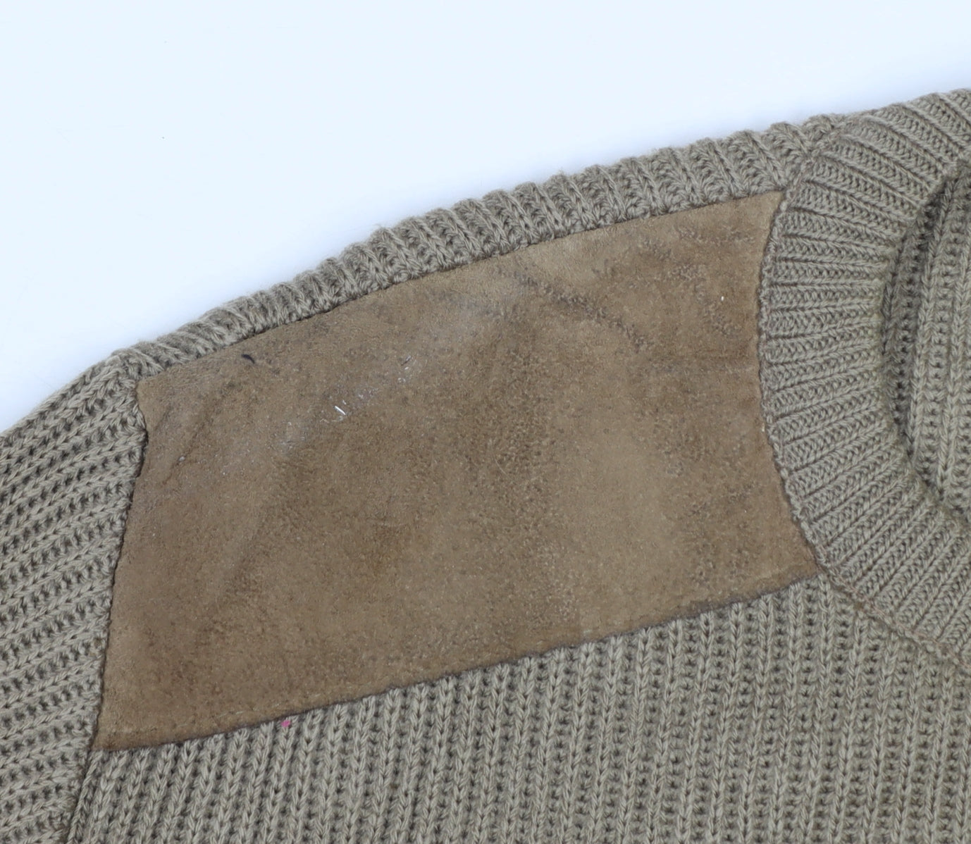 Glenwyck of Scotland Men's Beige Wool Pullover Jumper M Country Style
