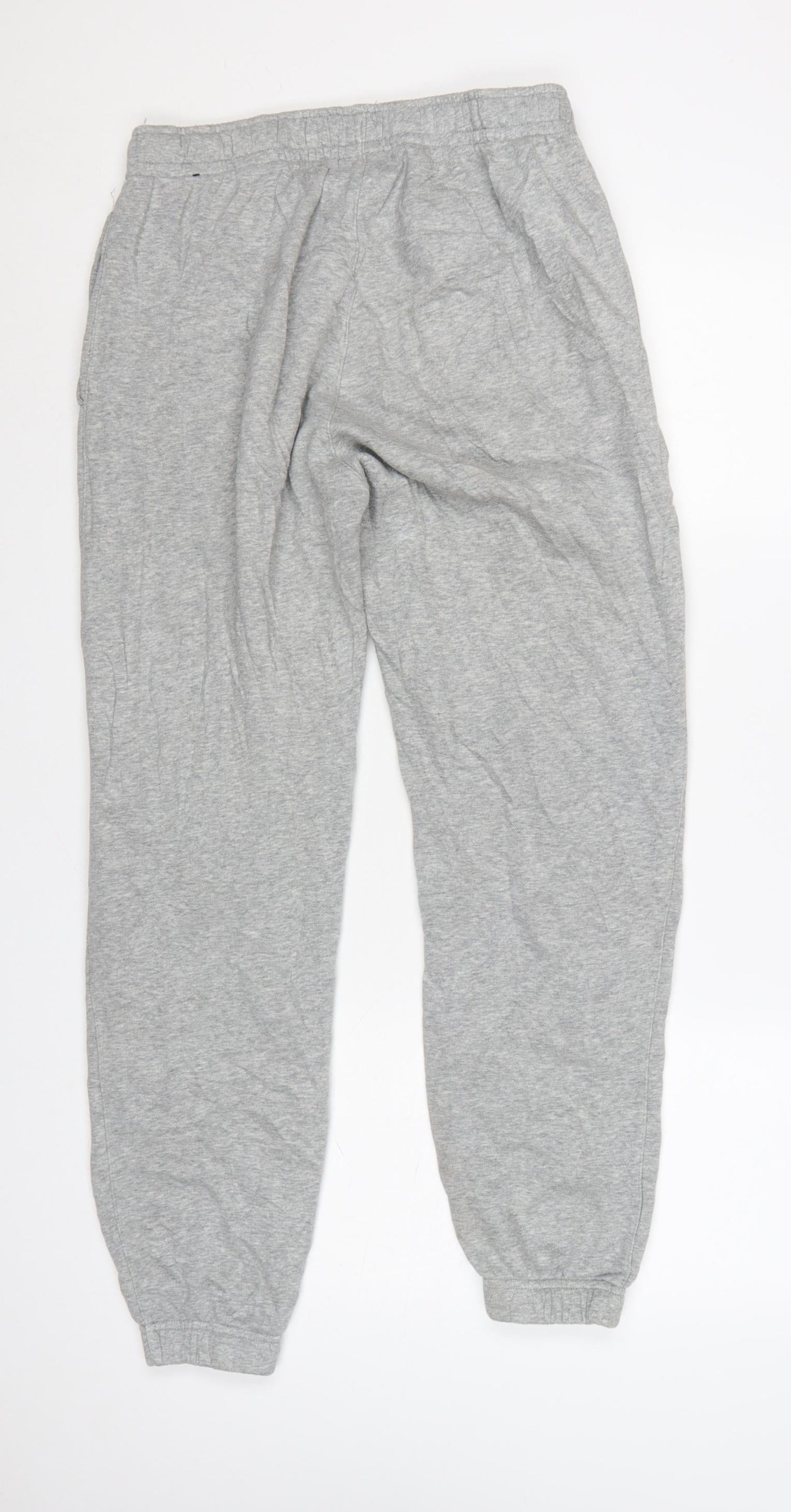 Nike Men's Grey Jogger Sweatpants S Regular Fit Elastic Waist