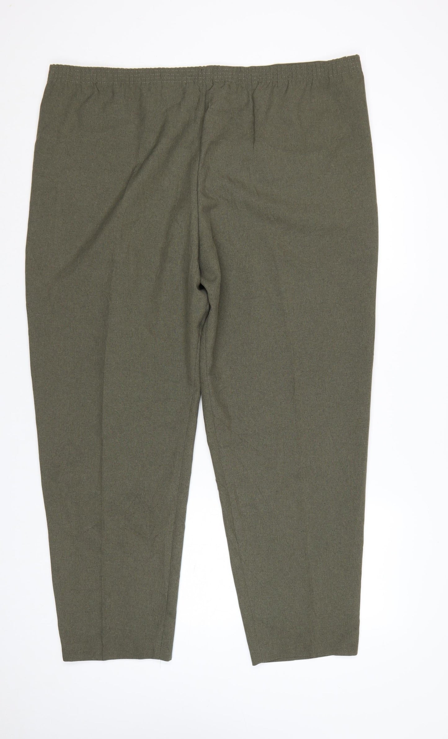 Classics Women’s Olive Green Size 22 Tapered Polyester Trousers
