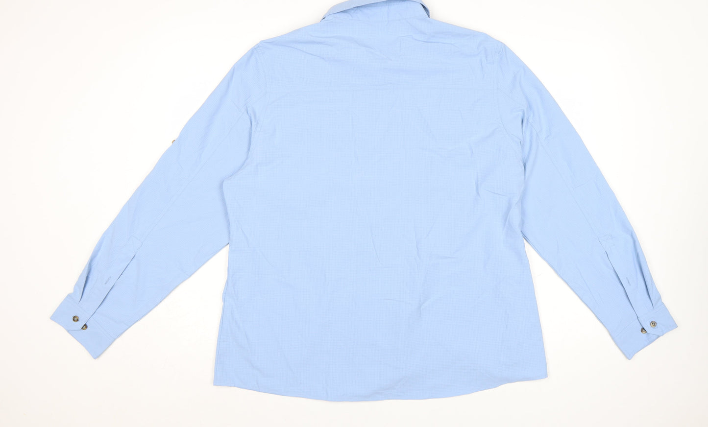 33,000ft Women's Blue Long Sleeve Button-Up Shirt UK 16