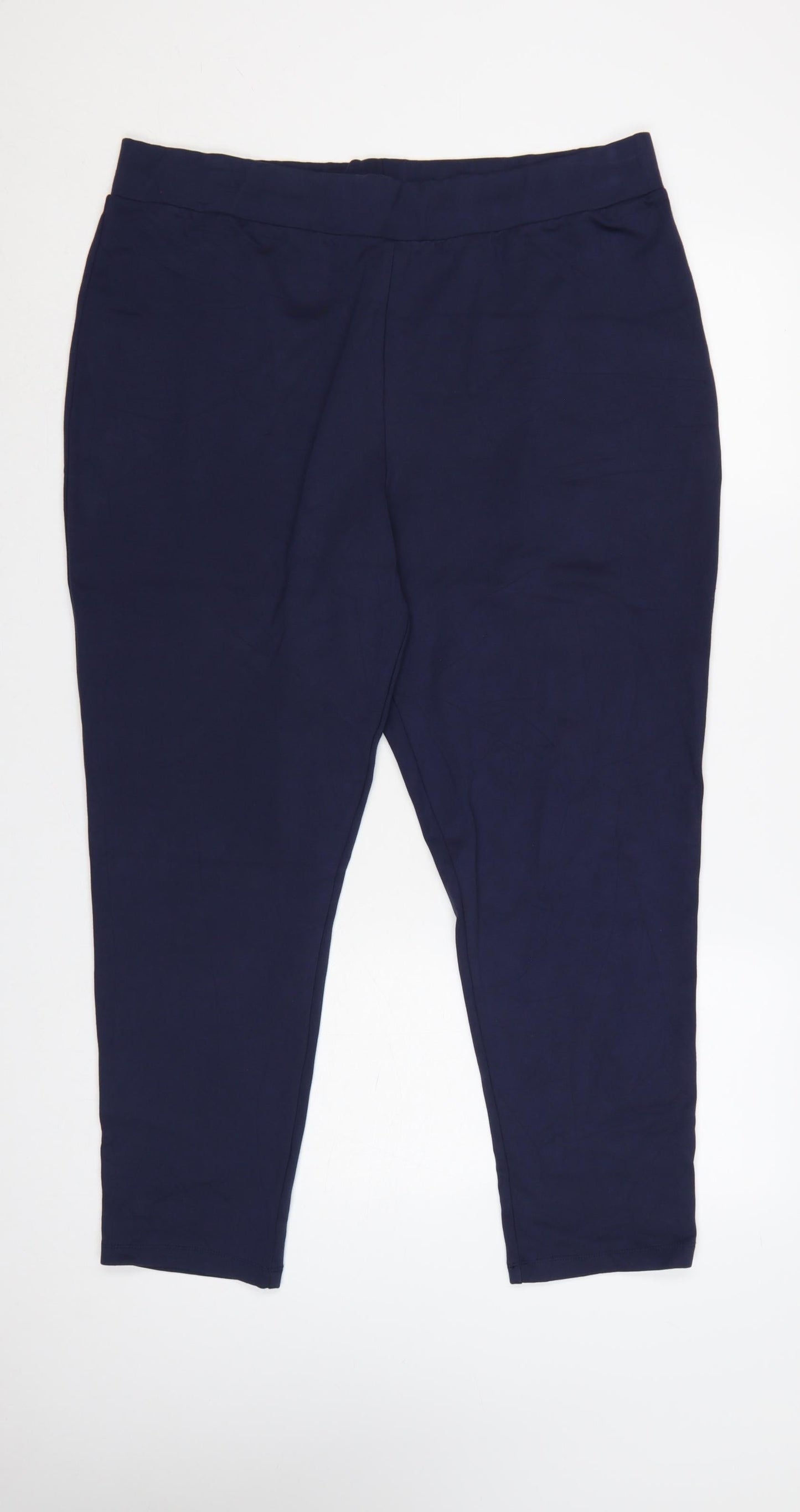 Studio Women's Blue Plus Size 20 High Rise Stretch Leggings
