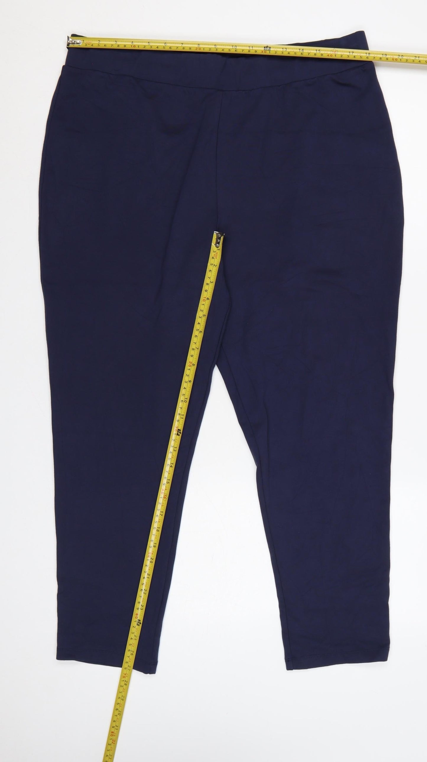 Studio Women's Blue Plus Size 20 High Rise Stretch Leggings