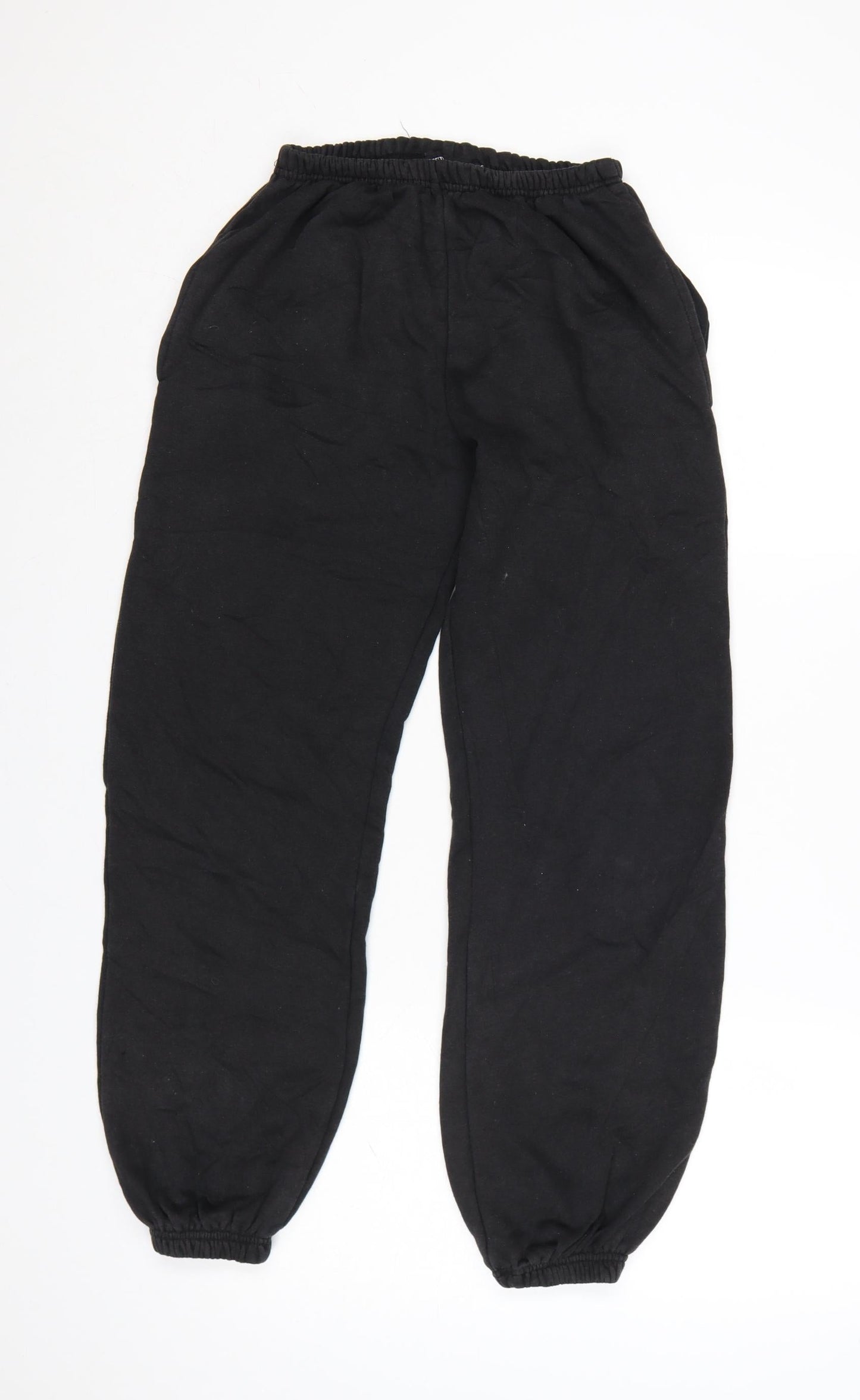 PrettyLittleThing Womens Black Petite Size 6 Jogger Trousers