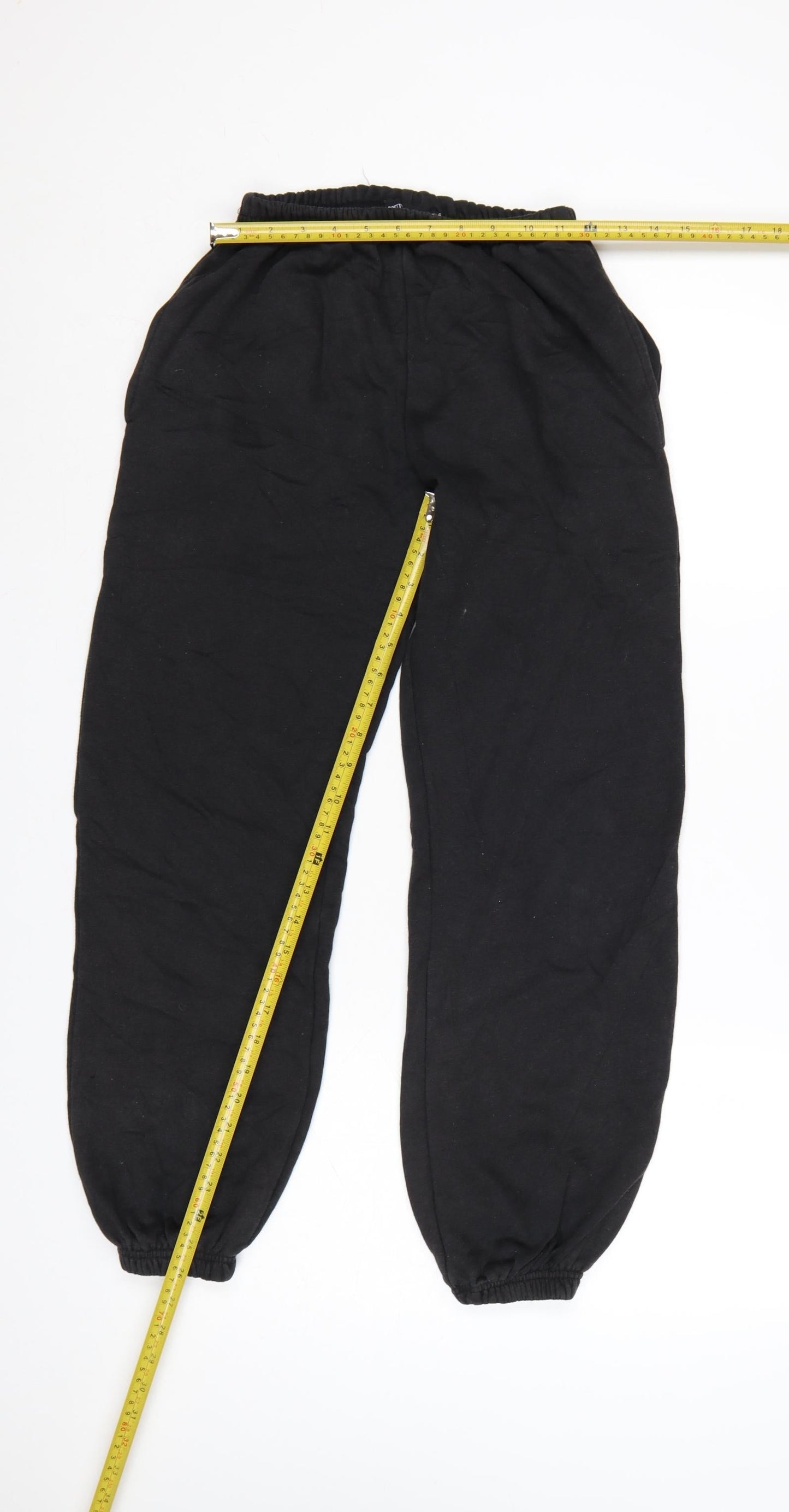 PrettyLittleThing Womens Black Petite Size 6 Jogger Trousers