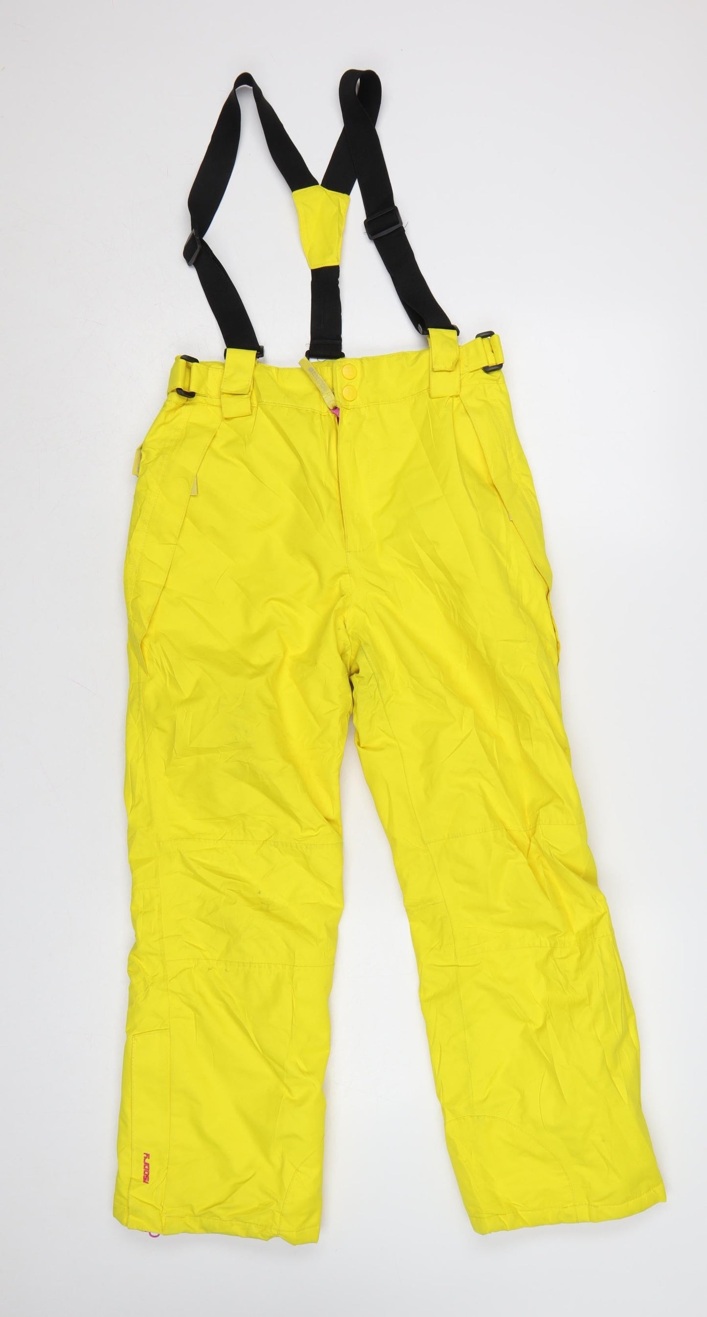 Mountain Warehouse Boys Yellow Waterproof Snow Pants 11-12 Years Insulated