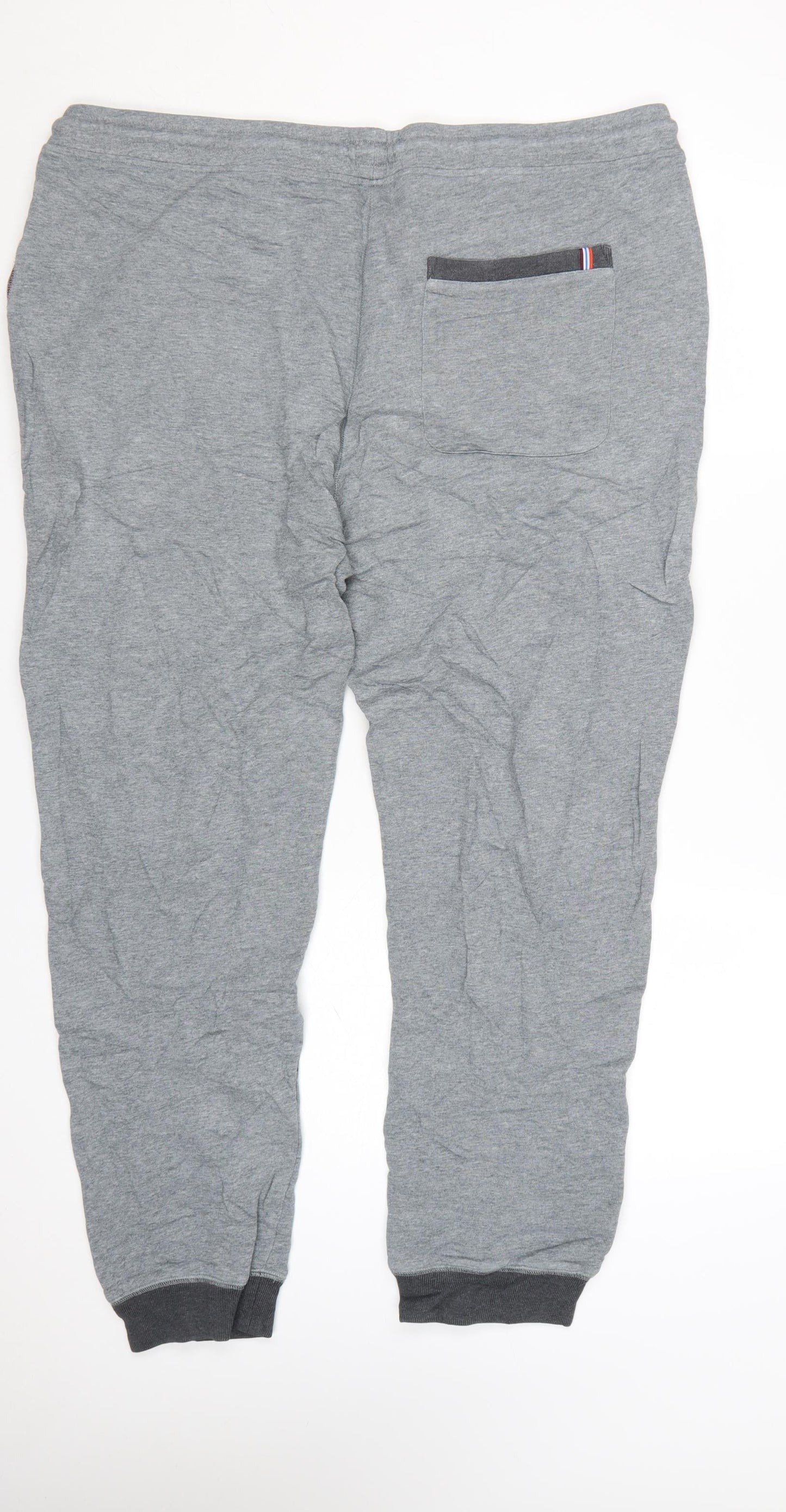 Boden Men's Grey Cotton Jogger Trousers XL Comfortable Casual