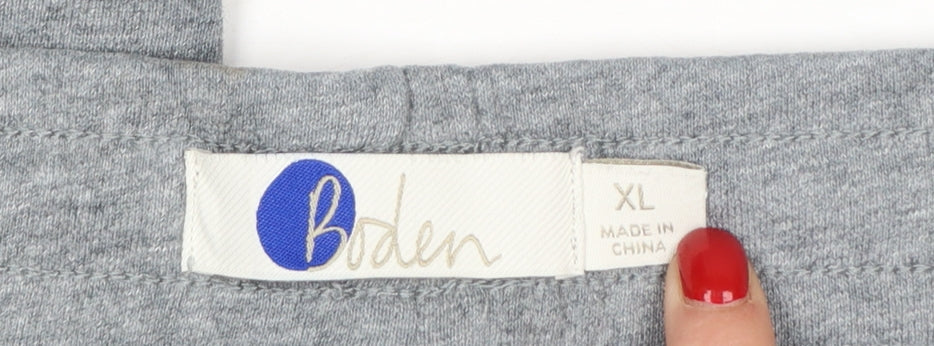 Boden Men's Grey Cotton Jogger Trousers XL Comfortable Casual