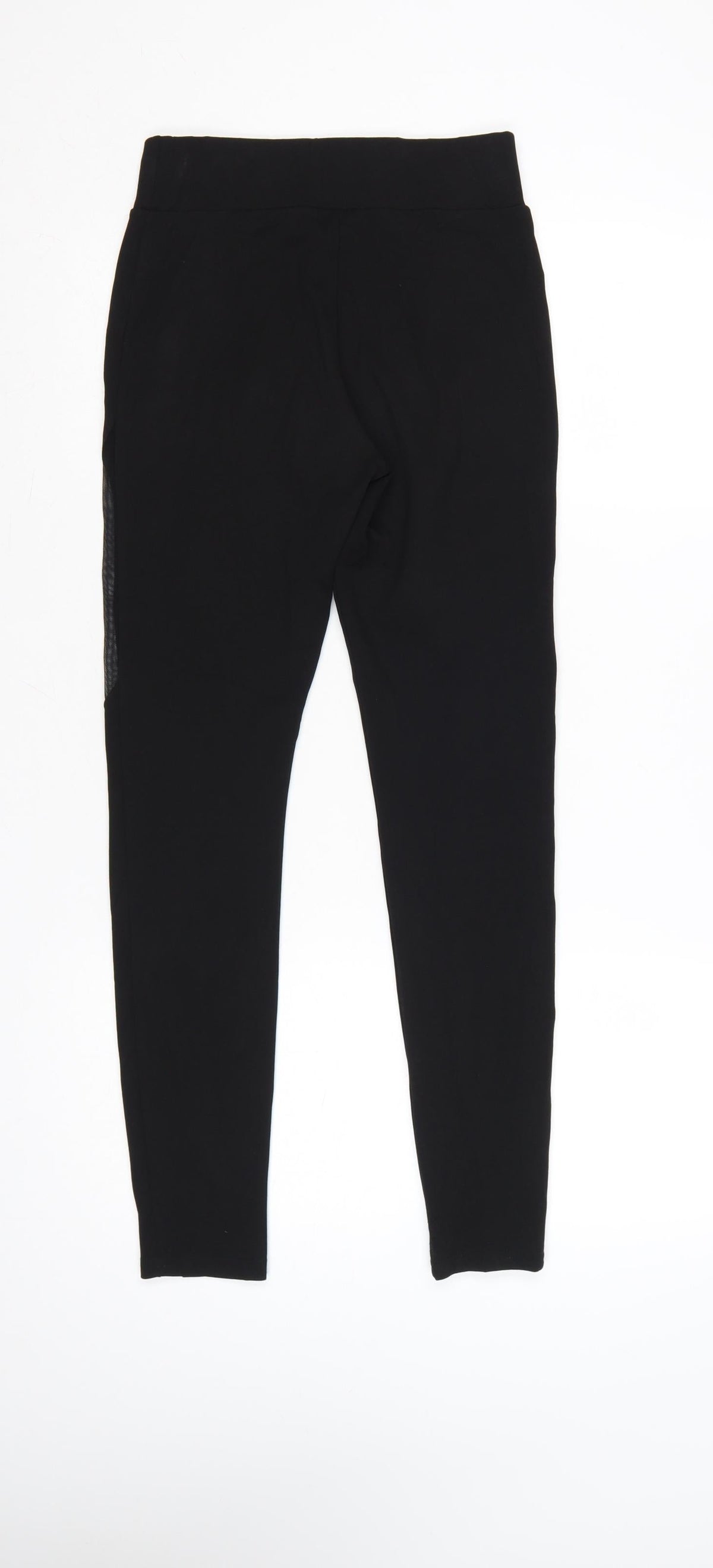 Miss Selfridge Women Black UK 8 Ankle Leggings Polyester Blend