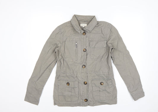 Next Women's Beige Military Style Cotton Jacket Size 6