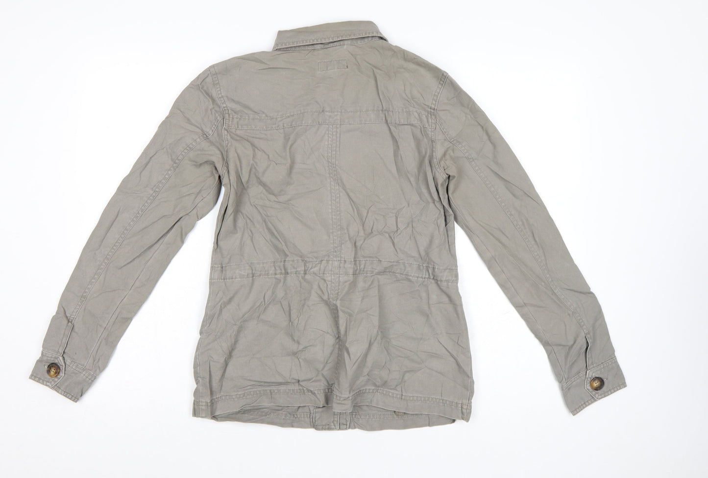 Next Women's Beige Military Style Cotton Jacket Size 6