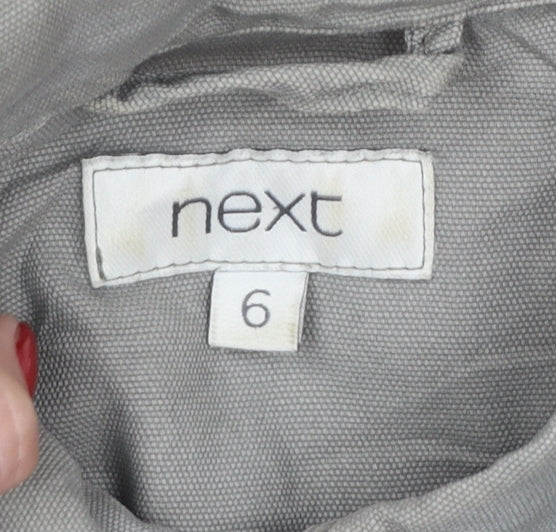 Next Women's Beige Military Style Cotton Jacket Size 6