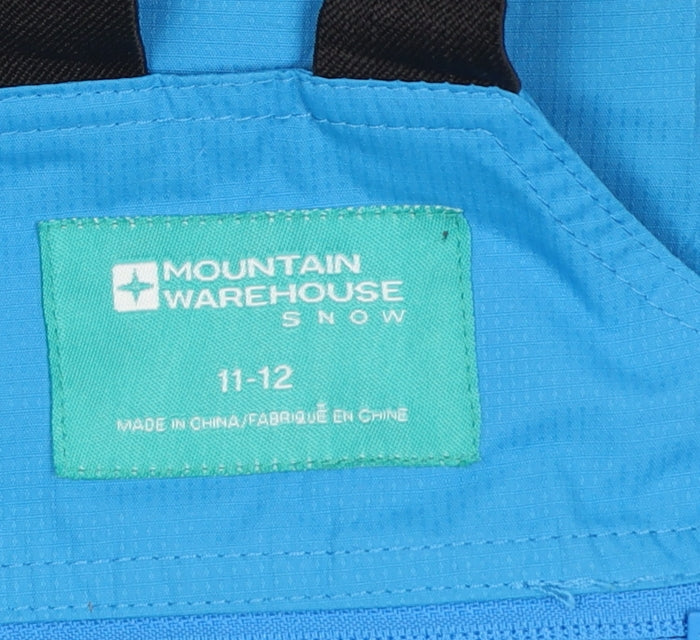 Mountain Warehouse Boys Blue 11-12 Years Waterproof Insulated Snow Pants