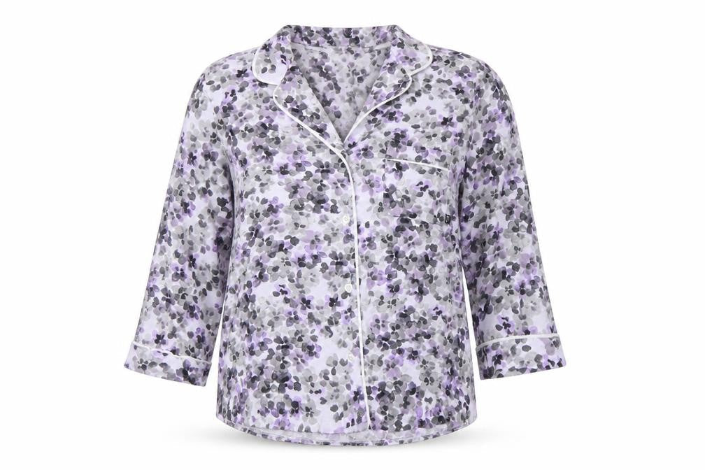 Simply Vera Vera Wang Women's Multicoloured Floral Jersey Pyjama Top M