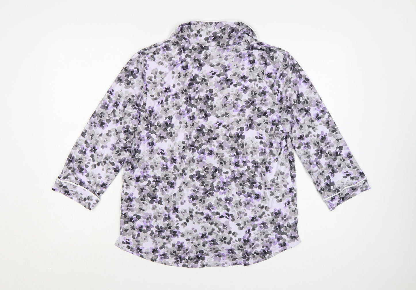 Simply Vera Vera Wang Women's Multicoloured Floral Jersey Pyjama Top M