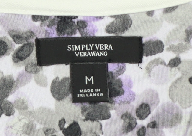 Simply Vera Vera Wang Women's Multicoloured Floral Jersey Pyjama Top M