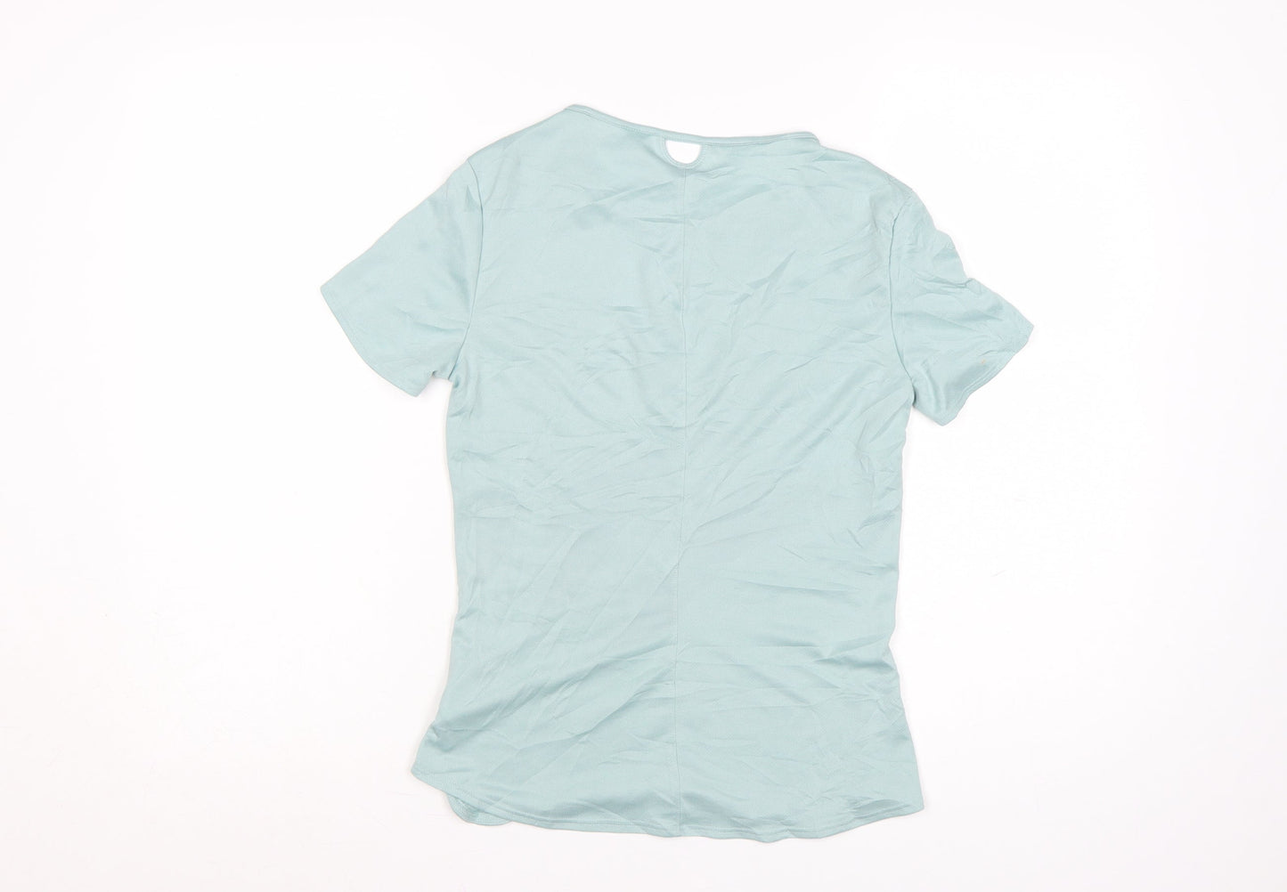 adidas Women Blue XS Climalite Running T-Shirt Lightweight Top