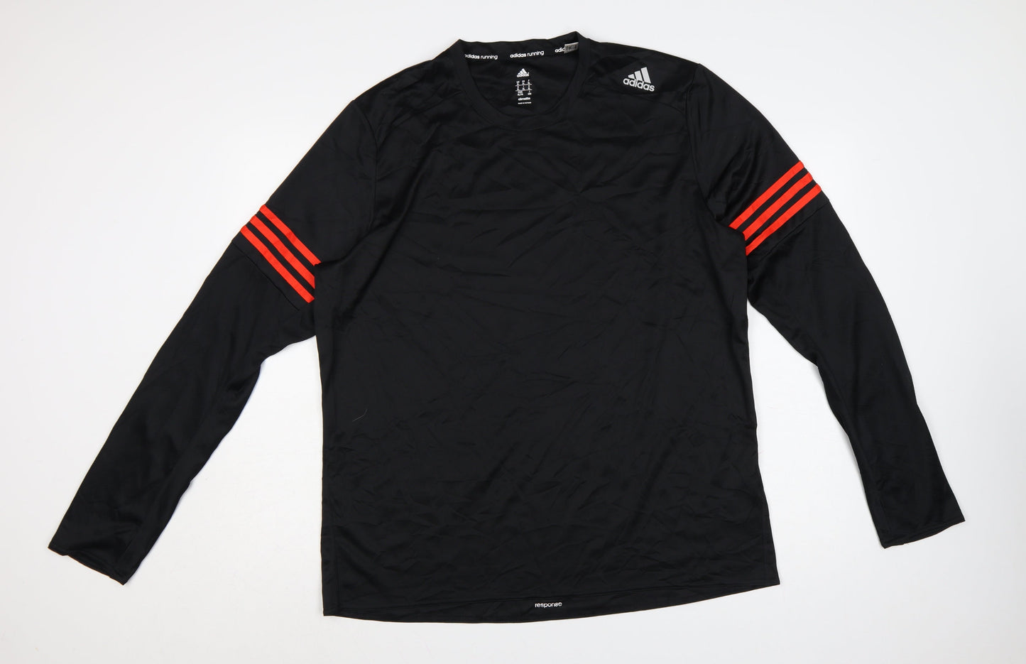 Adidas Men's Black XL Long Sleeve Running T-Shirt Climalite