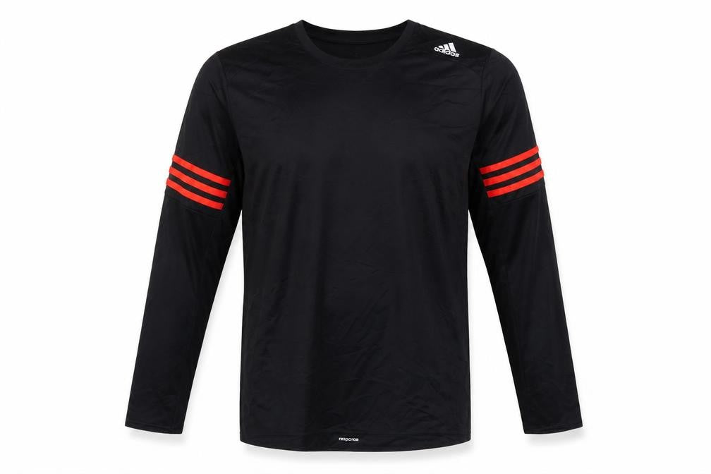 Adidas Men's Black XL Long Sleeve Running T-Shirt Climalite